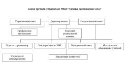 Схемы структурных подразделений (органов управления)